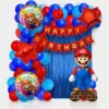 Kit Globos Decoración Fiesta Super Mario Bros + Número