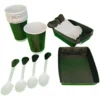 D_NQ_NP_2X_672828-MCO106397393622_022026-F Kit Decoración Negro Unicolor X12 Vasos + Platos + Cucharas