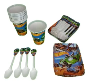 Kit de Decoración Hot Wheels Premium para Cumpleaños