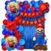Kit Globos Decoración Fiesta Super Mario Bros + Número