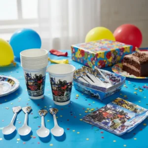 Kit Decoración Infantil Transformers 24 niños Leer Descripción