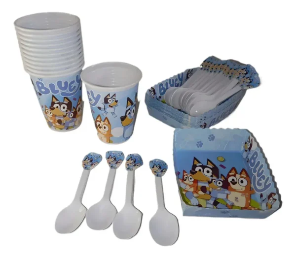 Kit Decoración Bluey 12 Niños