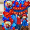 Kit Globos Decoración Fiesta Super Mario Bros + Número