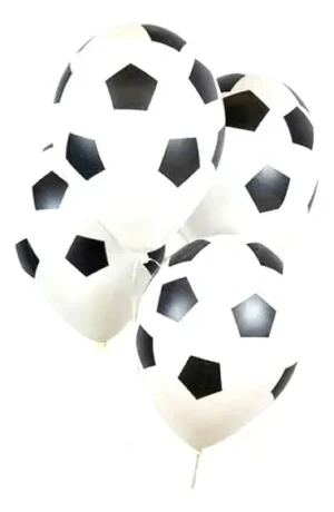 D_NQ_NP_2X_706677-MLU75347873690_032024-F Globos de Látex Balón de Fútbol Dimarlo para Fiesta 50 Unidades de 12"