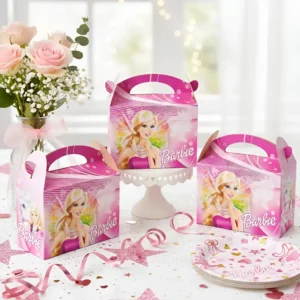 Caja Cajita Feliz Sorpresa X6 Unidades Barbie Girl Niña