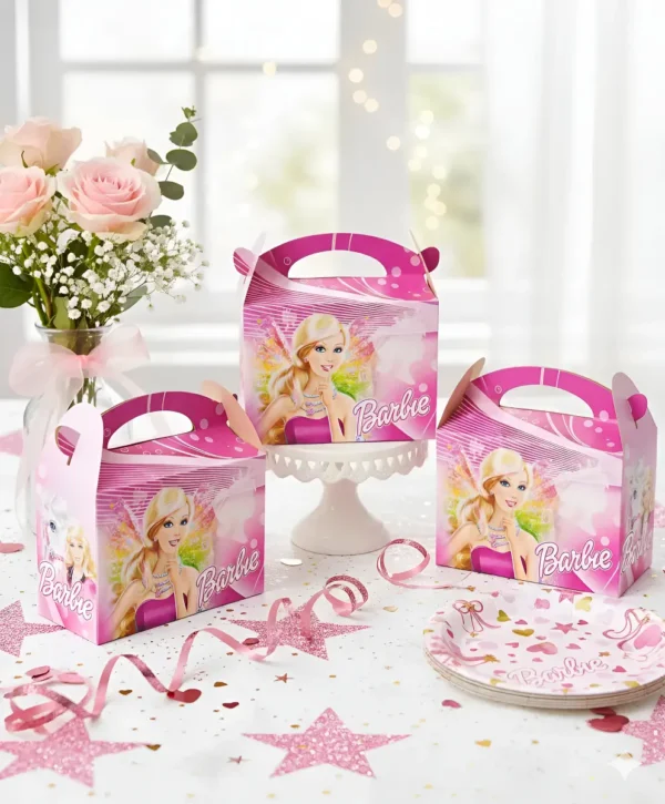 Caja Cajita Feliz Sorpresa X6 Unidades Barbie Girl Niña