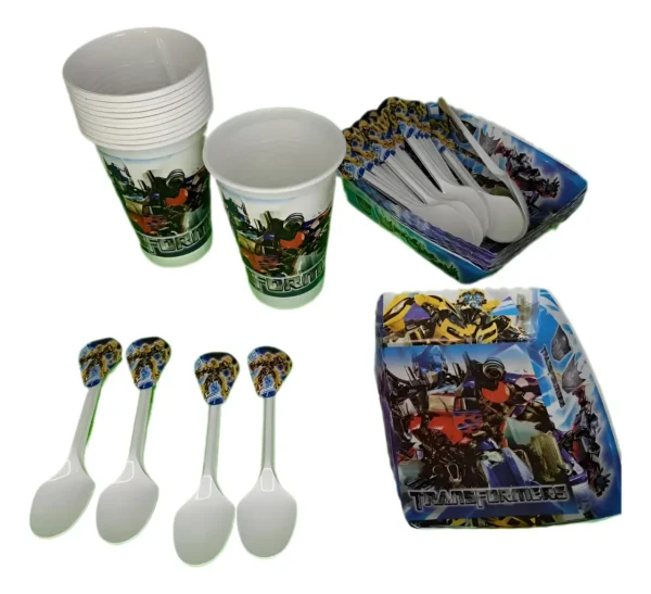 D_NQ_NP_2X_728389-MCO95592345807_102025-F Kit Decoración Infantil Transformers 24 niños Leer Descripción