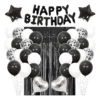 Kit De Decoración Globos Negros Para Fiesta De Cumpleaños