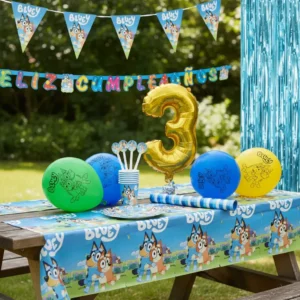 Kit Infantil Decoración Fiesta - Bluey Y Bingo X36 Invitados