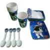 D_NQ_NP_2X_734151-MCO107037211565_022026-F Kit Decoración Astronauta X24 Vasos + Plato + Cuchara