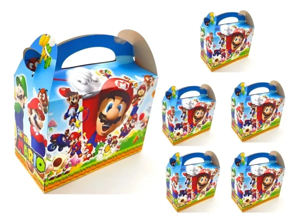 Cajas Para Sorpresas X6und Cumpleaños Fiesta Mario Bros