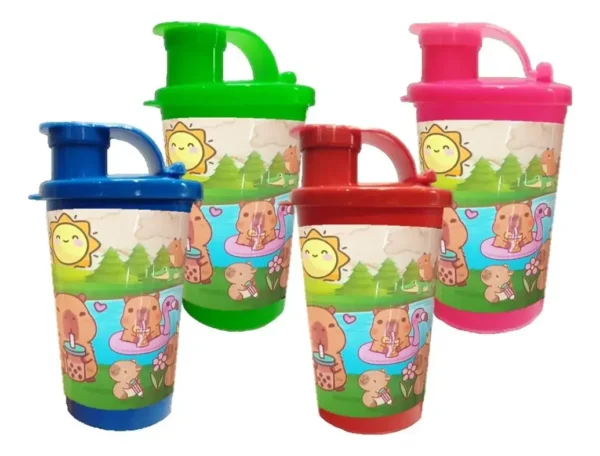 Vaso Pitillo Capibara X12 Termo Sorpresa Fiesta Capybara