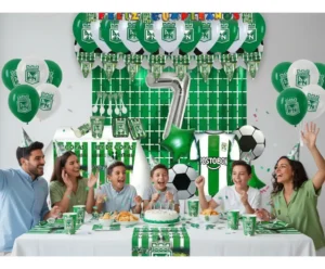 Kit Decoración Atlético Nacional X 20 + Bouquet + Cortinas