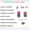 D_NQ_NP_2X_779798-MCO44798216756_022021-F Kit Decoración Piñata Fiesta Infantil Arco Iris