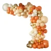 Arco de Globos de Látex Naranja Metalizado para Decoración de Cumpleaños Otoño