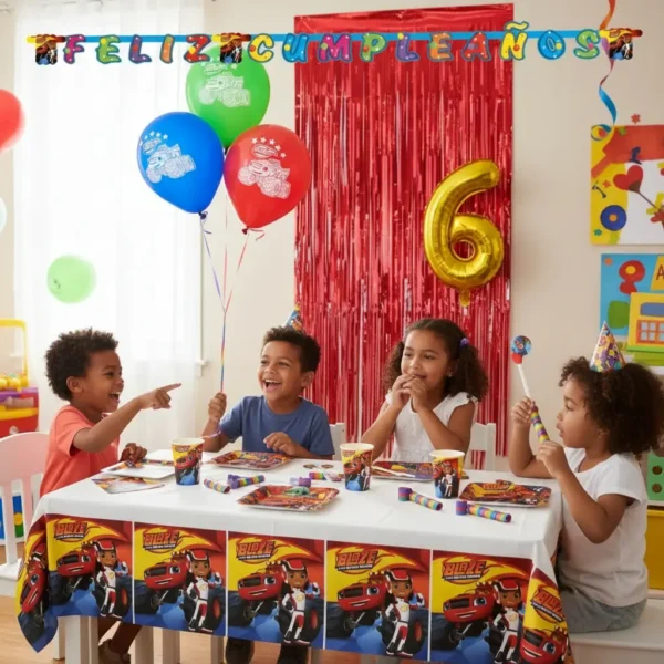 Kit Infantil Decoración Fiesta - Blaze Monster Machines X36