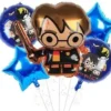 Globos Harry Potter Smile Estrella Azules 45cm Helio Pack x5