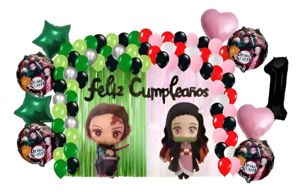 Kit Decoración Tanjiro Y Nezuko Kamado Demon Slayer