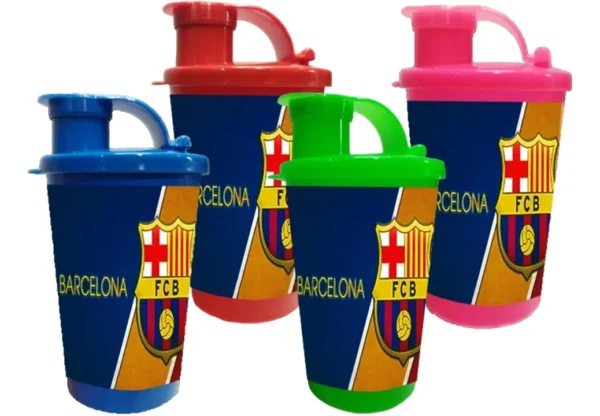 Vaso Pitillo Sorpresa Barcelona Fc X6 Termo Fiesta Infantil