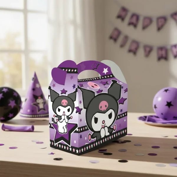 D_NQ_NP_2X_804519-MCO96429698161_102025-F Cajas Sorpresa Temática Kuromi X6 Und Para Cumpleaños