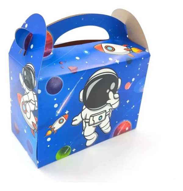Caja Cajita Feliz Sorpresa X6 Unidades Astronauta Cohete
