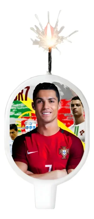 Vela Cristiano Ronaldo Futbol Cumpleaños Niño Balón