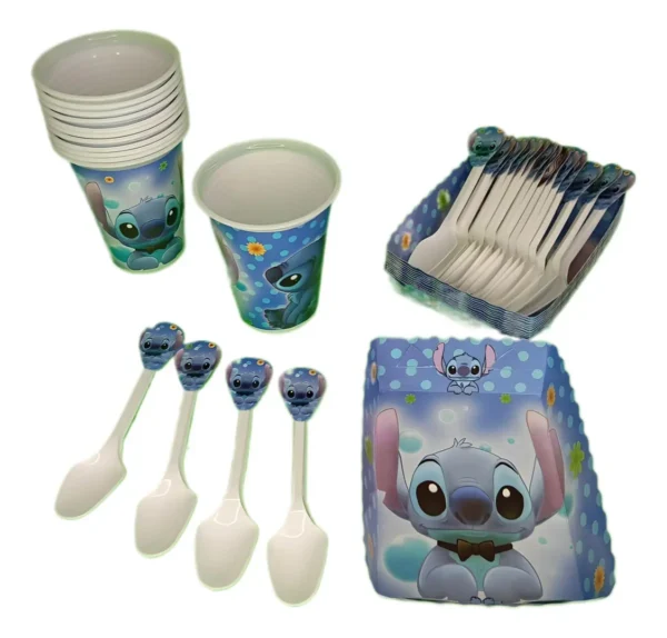 Kit Decoración Infantil Stitch 12niños Leer Descripción