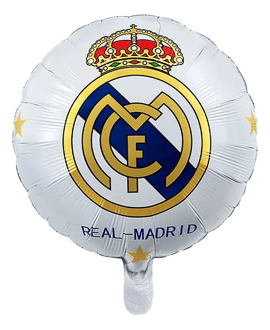 Bouquet de Globos Temático Real Madrid Blanco para Fiestas