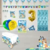 Kit Infantil Decoración Fiesta - Bluey Y Bingo X36 Invitados