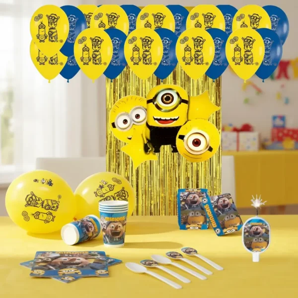 Decoración Completa Globos De Los Minions Para Cumpleaños