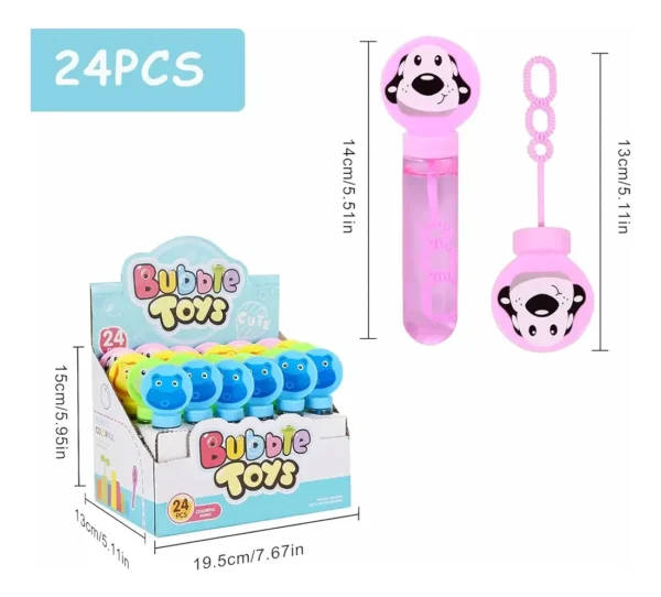Burbujero Infantil Animales Sorpresas Piñata 24 Und Juguetes