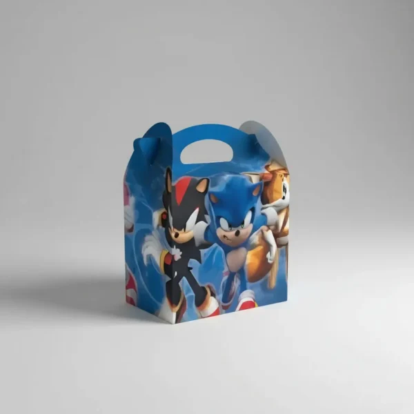 Cajas Sorpresa Temática Sonic x6und Para Cumpleaños