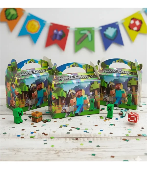 Caja Cajita Feliz Sorpresa X12 Unidades Minero Juego Bloques