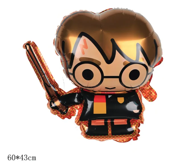 Globos Harry Potter Smile Estrella Azules 45cm Helio Pack x5