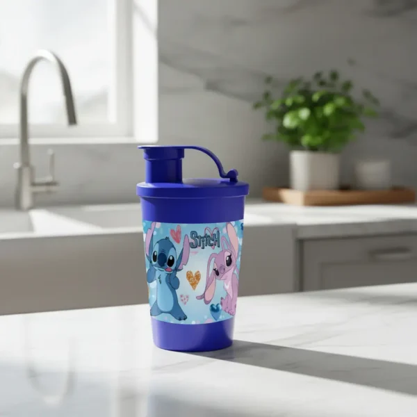 Vaso Pitillo Sorpresa Stitch Y Angela X6 Termo Fiesta