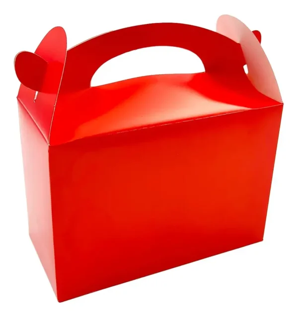 Caja Cajita Feliz Sorpresa X12 Unidades Rojo Unicolor