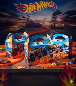 Caja Cajita Feliz Sorpresa X12 Unidades Hot Wheels Carro