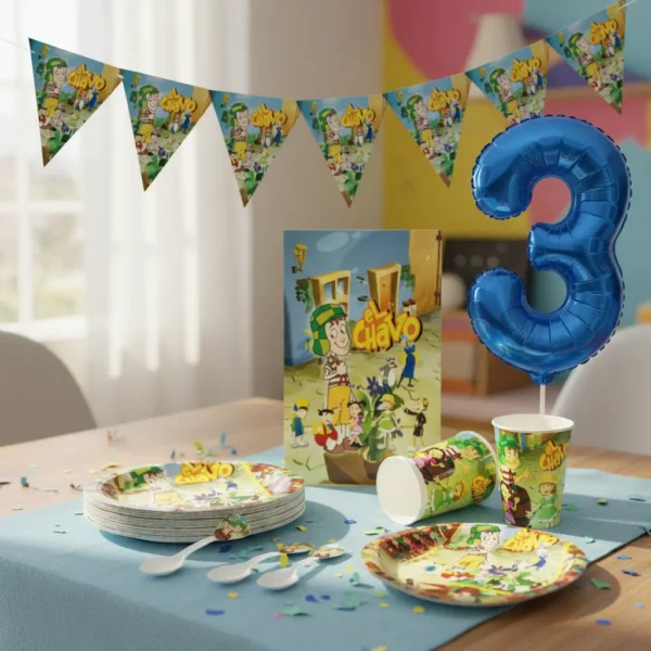 Kit Decoración El Chavo X12 Niños + Número