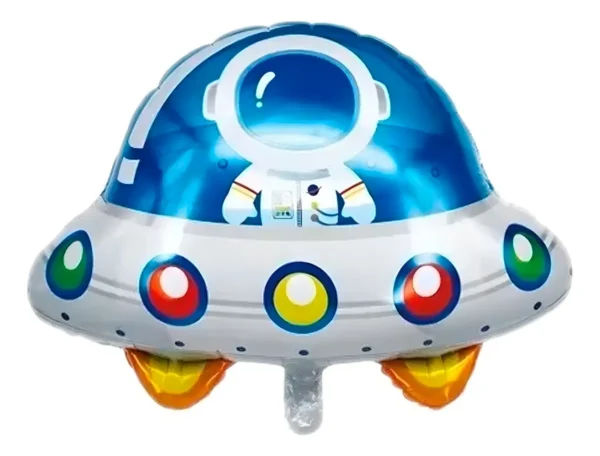 Set X5 Globos Metalizado Astronauta Espacial Fiesta Bouquet