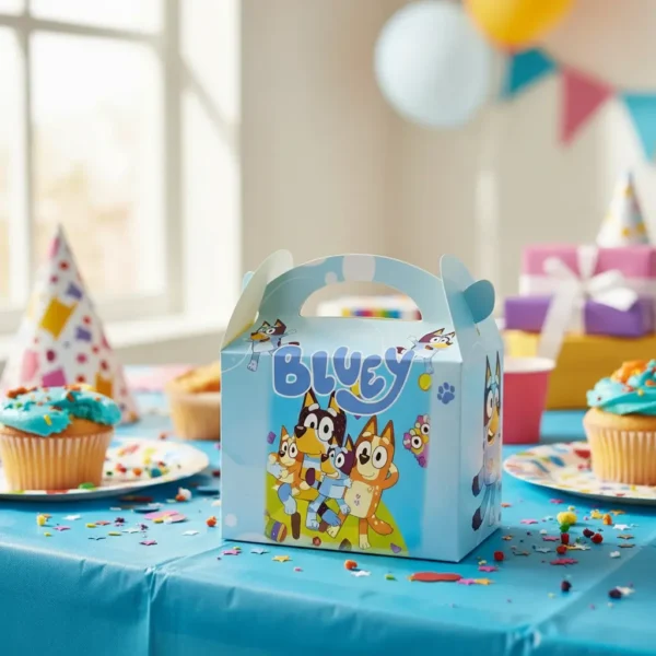 Cajas Para Sorpresas X18und Cumpleaños Bluey Y Bingo