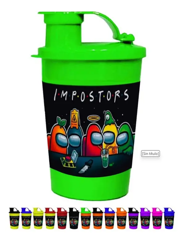 D_NQ_NP_2X_878177-MCO103767066811_012026-F Vaso Pitillo Sorpresa Amongus X12 Termo Fiesta Infantil