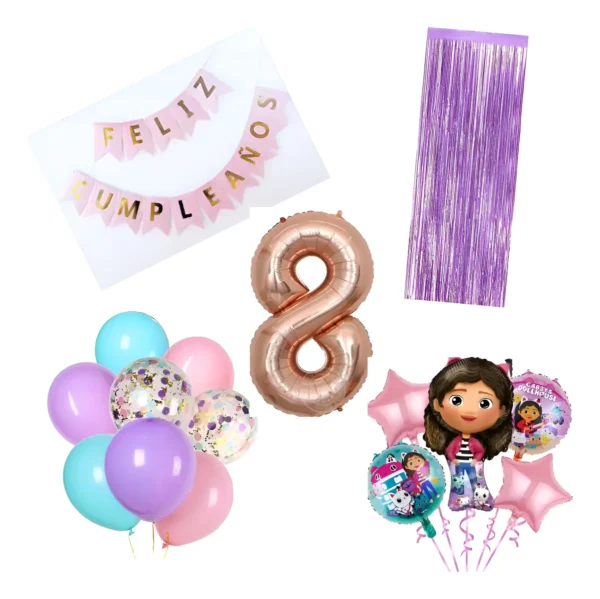 Kit Decoración Casa Muñeca De Gabby Número A Elección + látex