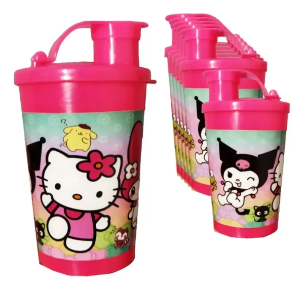 Vaso Pitillo Sorpresa Hello Kitty X12 Termo Fiesta Infantil
