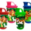 Vaso Pitillo Sorpresa Animales De La Graja X12 Termo Fiesta