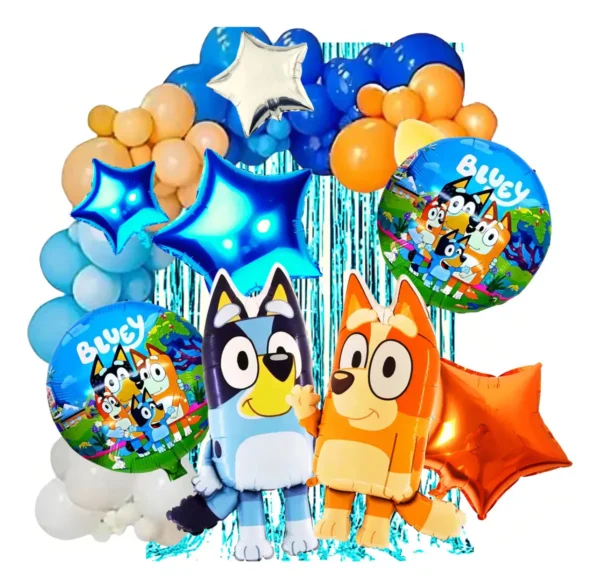 Set De Globos Arcos Decoracion Bluey Y Bingo 29pzas