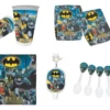 D_NQ_NP_2X_895942-MCO96425481209_102025-F Fiesta Kit Mantel Vela Vaso Platos Decoración Batman Noche