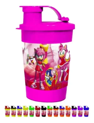 Vaso Pitillo Sorpresa Amy Rose X12 Termo Fiesta Infantil
