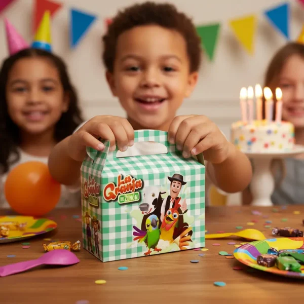 Cajas Sorpresa Temática Granja De Zenón X6 Para Cumpleaños