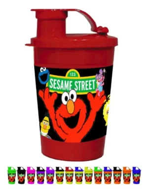 Vaso Pitillo Sorpresa Elmo Plaza Sésamo X15 Termo Fiesta