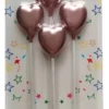 Vela En Forma De Corazón Oro Rosa Para Cumpleaños